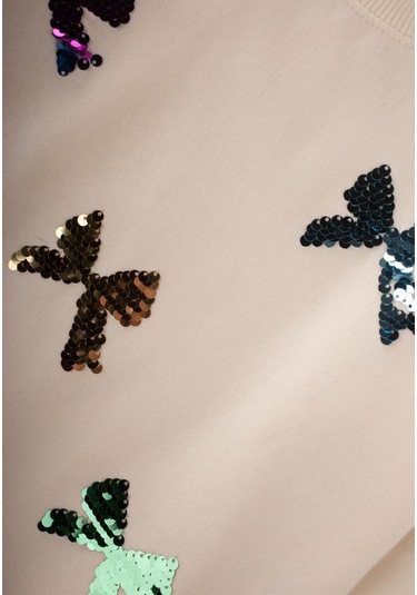 Pullu Sweatshirt 2-10 Yaş Ekru Ekru