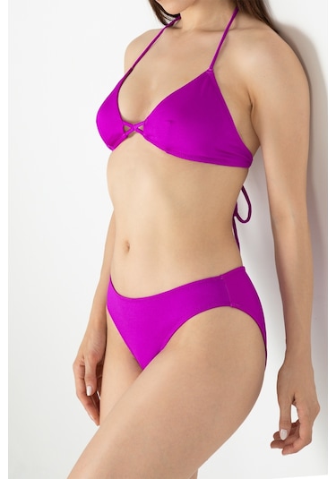 Doremi Bağlama Detaylı Normal Bel Bikini Takım-17512 001