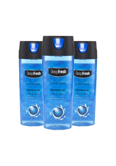 Deep Fresh Cool Men Pratik Kapaklı Duş Jeli 3x 500 ML