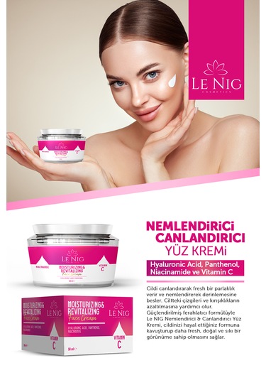 Le Nig Nemlendirici ve Canlandırıcı Yüz Kremi 50 ML