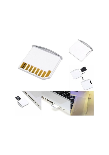 Apple Uyumlu MacBook Pro Air Micro Sd Tf Taşınabilir Kart Adaptörü