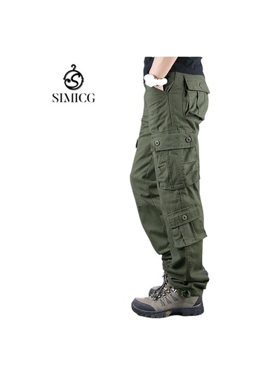 Erkekler İçin 3d Outdoor Sekiz Cepli Tulum Yeşil