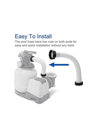 Intex Filtre Pompaları Kum Filtreleri İçin 2 Adet Havuz Kum Filtre Pompası Hortumu