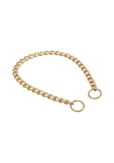 Doggie Altın Rengi Zincir Boğmalı Tasma 3.5x55 55 CM