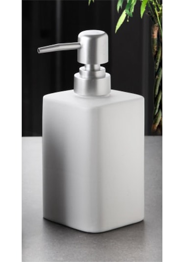 Stonware Sıvı Sabunluk Beyaz Kare 450ml