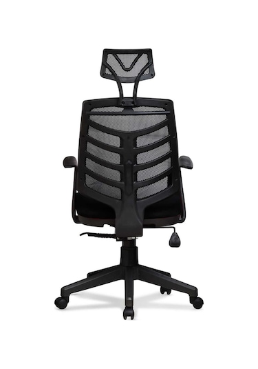 Ev Ve Ofis Çalışma Sandalyesi Bilgisayar Ve Yönetici Koltuğu Piramit Model Siyah