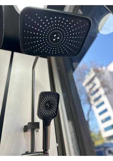 Boheme Fleko Piyano Antrasit Yeni Kolon Duş Seti Diğer