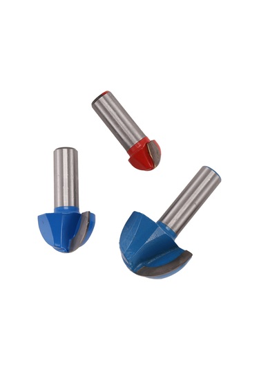 3 Adet Freze Ucu, 1/2 İnç Sap Çekirdek Kutusu Freze Ucu Seti