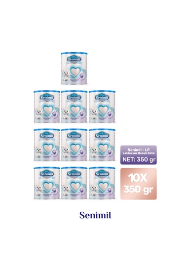 Senimil Laktozsuz Bebek Sütü 350 G 10 Adet