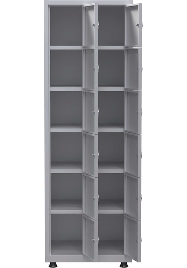 Soyunma Dolabı 12 Kişilik Metal Dolap Çok Renkli