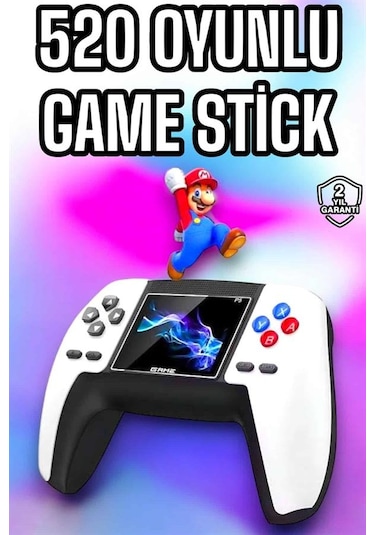 Game Stick 520 Oyunlu Konsol Çocuklara Özel