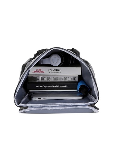 Siyah Trendy Yüksek Kapasiteli Erkek Sırt Çantası Eğlence Açık Seyahat Çantası Bilgisayar Çantası Ortaokul Öğrencisi Kolej Okul Çantaları Siyah