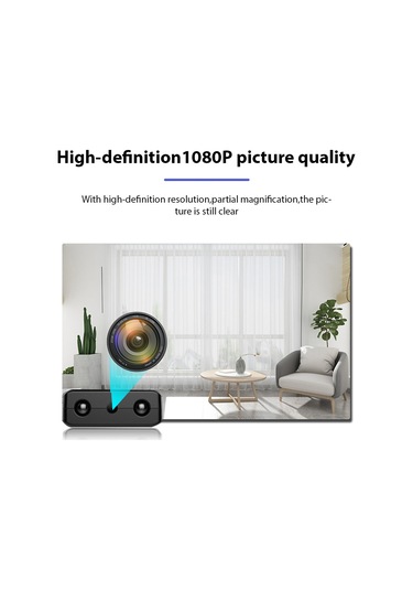 Geeksen Ev İçi Mini 1080p Wıfı Gözaltı Kamerası - Akıllı Hareket Algılama Ve Sürekli Kayıt, Telefon İle Uzaktan İzleme