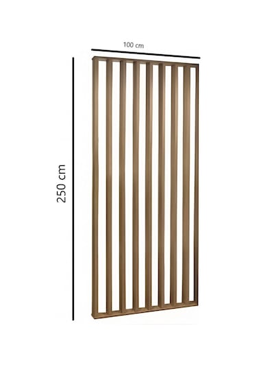 100cm X 250cm Masif Ahşap Çıtalı Paravan Oda Ayırıcı Seperatör Duvar Dekor 100cm X 250cm