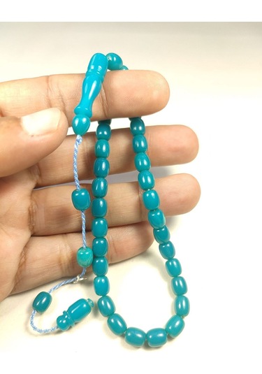 İskeçe Tesbih Exclusive Şükrü Baba Usta Eseri Imzalı Mühürlü Bilek Boy Kanayan Bağa Sertifikalı 5360