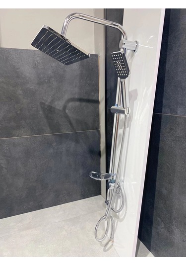 Deppot Mirage 400 Tepe Duş Seti Krom Çok Renkli