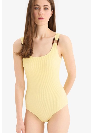 Defacto Regular Fit Bürümcük Mayo-fall İn Love T8005az25smyl118 Sarı Defacto Regular Fit Bürümcük Mayo-fall İn Love T8005az25smyl118 Sarı