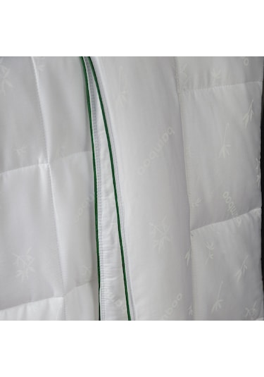 İssimo Home Premium Çift Kişilik Bambu Yorgan 195 x 215 cm Beyaz