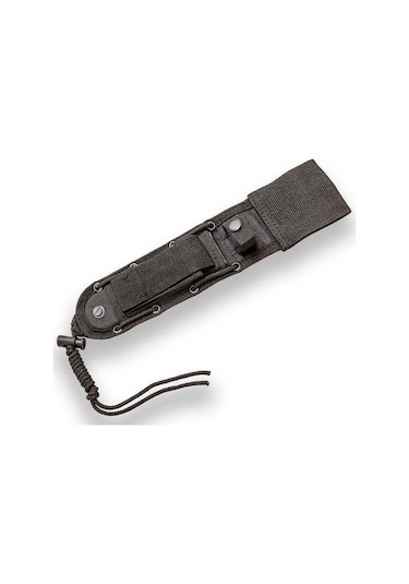 Joker 0786 Survival Rubber Handle Titanyum Kaplamalı Kılıflı Kamp Bıçak Siyah