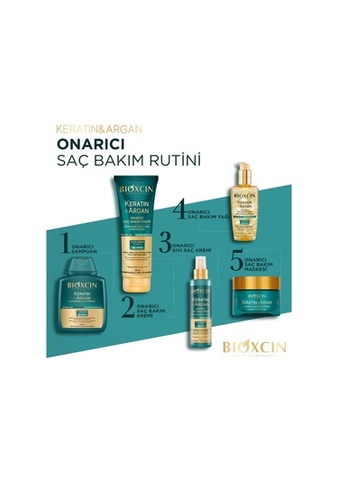 Bioxcin Saç Bakım Yağı Onarıcı Keratin & Argan 150 Ml 2 Adet