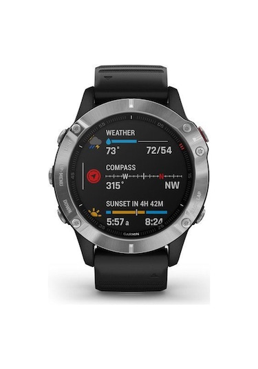 Garmin Fenix 6 Multispor GPS Akıllı Saat (Distribütör Garantili) Gümüş