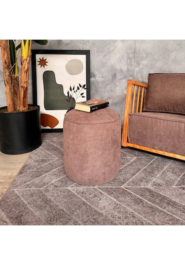 Evodeko Koyu Kahve Puf