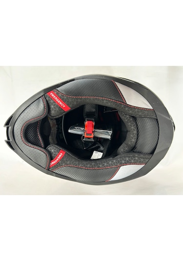 Sway Sw 867 Asphalt Black Grey Siyah Vizörlü Iç Vizörlü Kapalı Kask