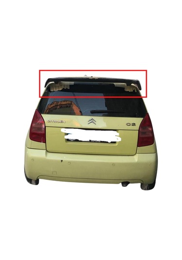 C2 Küçük Dtm Fiber Spoiler Boyasız Astarlı