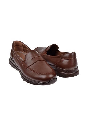 Forelli Hakiki Deri Comfort Makosen Kadın Ayakkabı For-gola Taba Taba