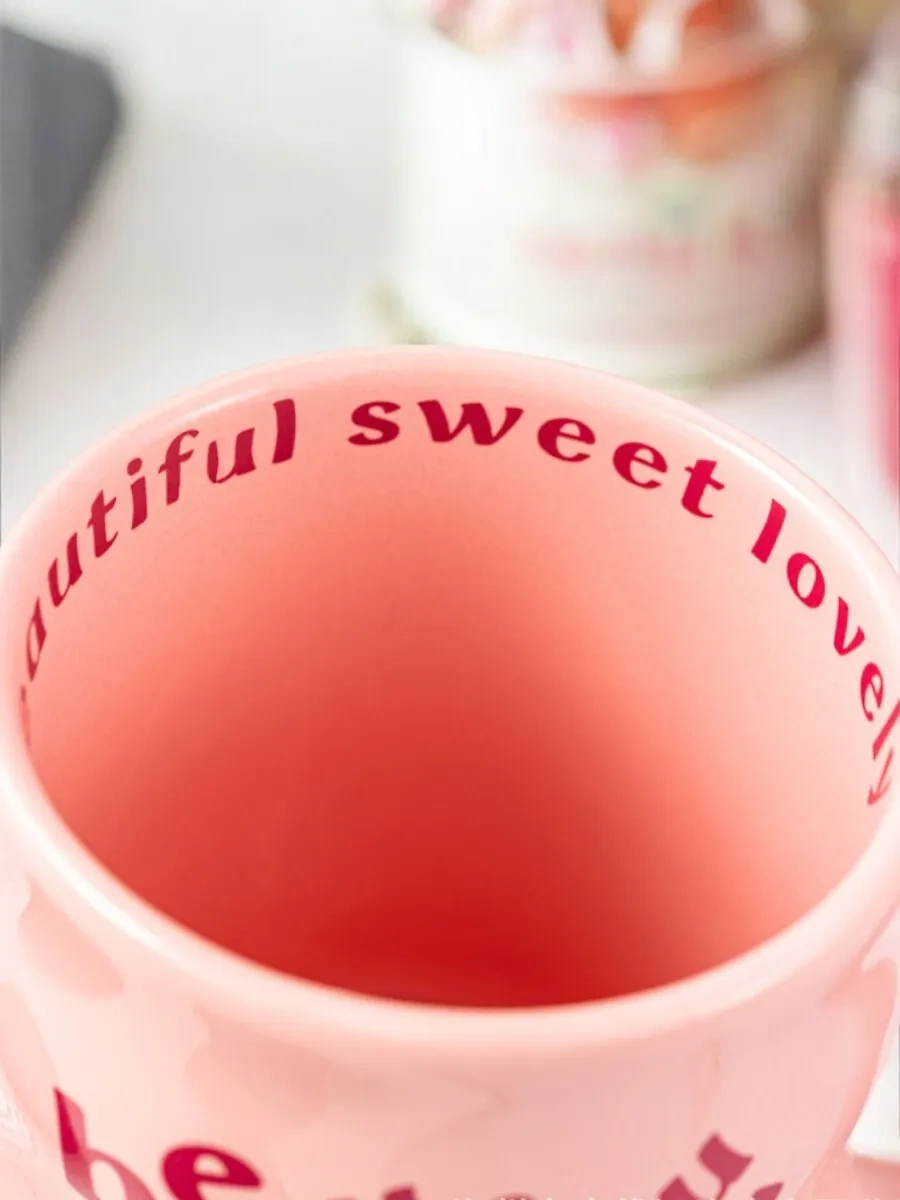 Arthomes Büyük Seramik Çay Ve Kahve Kupası 268147500 Pembe