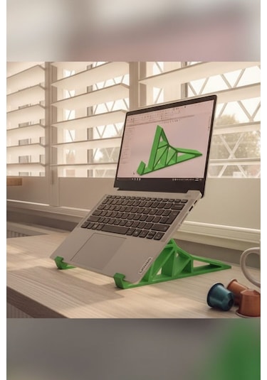 Ergonomik Laptop Standı Yeşil