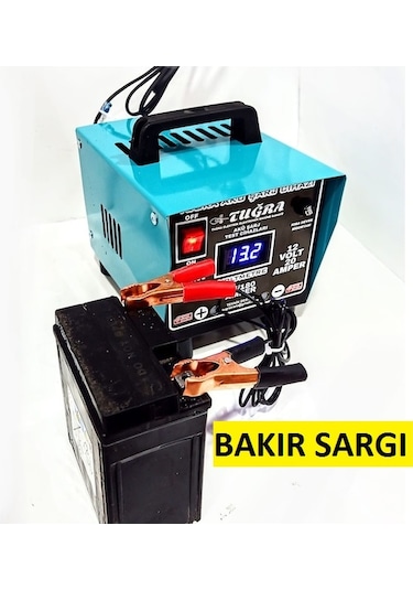 Tuğra TGR20 Bakır Sargılı 12V 20A Dijital Akü Şarj Cihazı