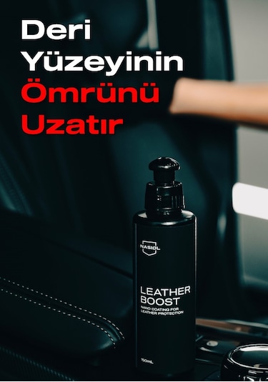 Nasiol Leatherboost Araç Ev Ofis Deri Yüzeyler için Nano Kaplama Deri Bakımı 1 Yıl Dayanım 150 ML