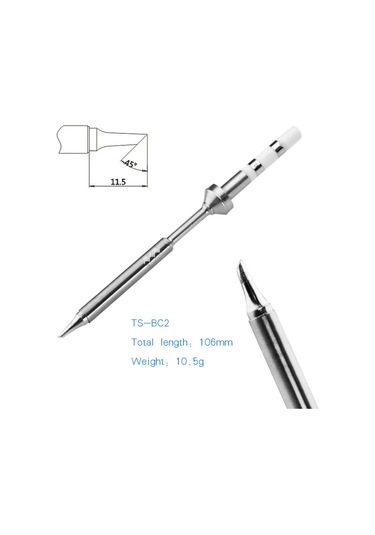 Vkemall Ts100/ts101 İçin 7 Farklı Çelik Lehim Ucu - Hızlı Isınma Ve Dayanıklı