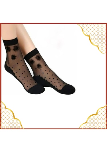 Miss Lana Kadın Desenli Tül Çorap 6'lı Paket Yeni Sezon ASORTİ