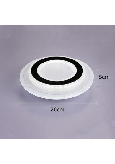 Novahub Beyaz Modern Led Tavan Işık Avize Lamba Koridor Işık Yıldız Lambası Oturma Odası Yatak Odası İçin 20w Yuvarlak Açık Beyaz Beyaz