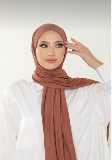 Gesshop Kadın Penya Şal Sütlü Kahverengi