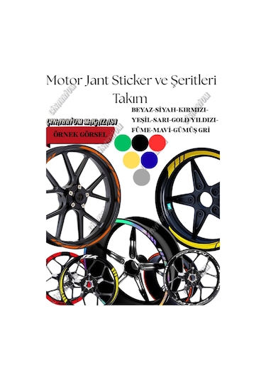 Beyaz Yamaha Mt25 Takım Jant Sticker Etiket 1. Kalite