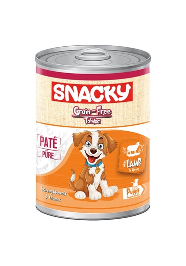 Snacky Püre Kuzulu Yavru Köpek Konserve 400 Gr