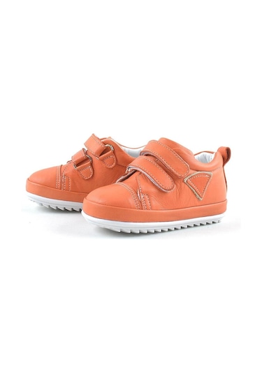 Hapshoe Yumuşak Hakiki Deri Turuncu Ilk Adım Bebek Ayakkabısı Turuncu