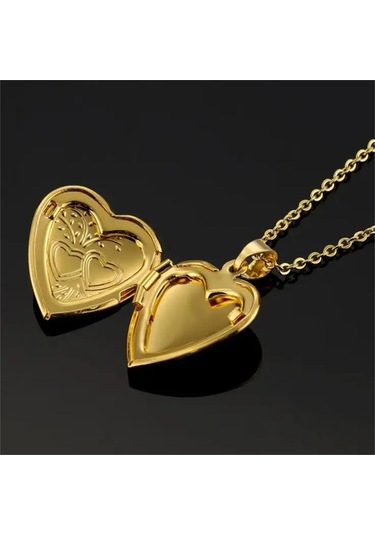 Paslanmaz Çelik Kalp Şeklinde Açılabilir Kilitli Fotoğraf Çerçevesi Fotoğraf Kutusu Çift Kalp Altın Kolye Altın Paslanmaz Çelik Kalp Şeklinde Açılabilir Kilitli Fotoğraf Çerçevesi Fotoğraf Kutusu Çift Kalp Altın Kolye Altın