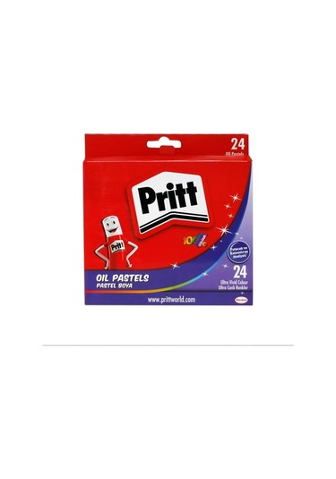 Pritt Pastel Boya 24 Renk Karton Kutu Çok Renkli