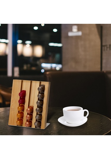 Moveevo 18 Kapsül Kapasiteli Şık Kahve Kapsülü Organizatörü Kf-b031, Masaüstü Düzenleyici