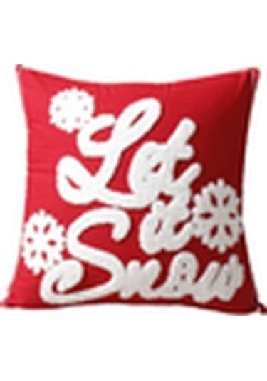 Hombey Noel Dekorasyonu Kumaş Yastık Kılıfı, Pamuk Kumaşı, 45x45 Cm, Havlu Dikişi, Gizli Fermuar, Yıkama Kolay, Noel Eve Dekor,  Fırsatı Diğer