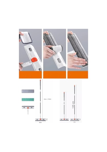 Oynar Başlıklı Bükülür Mop Cam Silecek Siyah