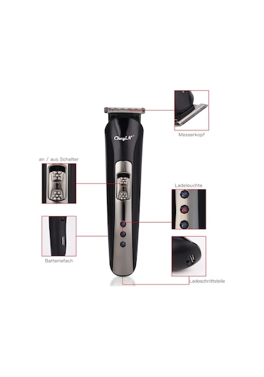 3'ü 1 Arada Elektrikli Saç Kesme Makinesi, Saç Kesme Makinesi, Sakal Düzeltme Makinesi, Saç Kesme Makinesi, Burun Düzeltme Makinesi, Sakal Düzeltme Makinesi, Şarj Edilebilir, 4 Çerçeve Tarağı İle