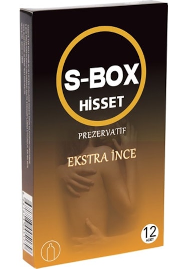 S-Box Hisset Ekstra İnce Prezervatif 12'li x 3