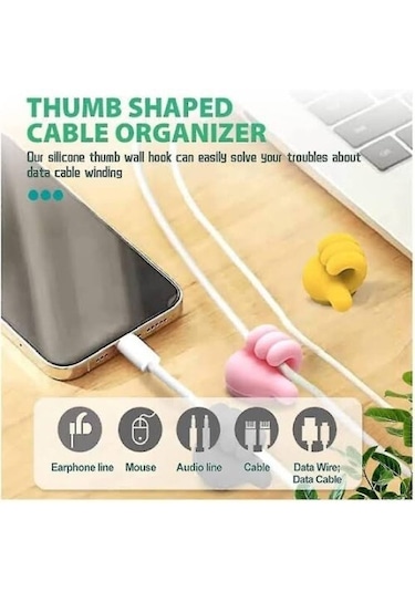 El Şeklinde Kablo Tutucu 30 Adet-9073662951028hkn