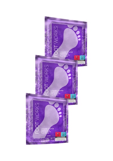 Avon Foot Works Lavanta Kokulu Nemlendirici Ve Rahatlatıcı Ayak Çorabı 3'lü