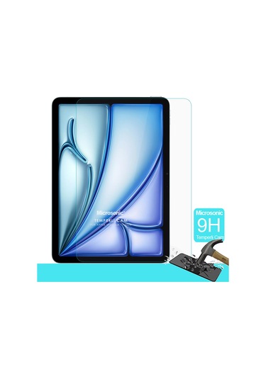 Microsonic İpad Uyumlu Air 11 2025 A3266-a3267 Tempered Glass Cam Ekran Koruyucu